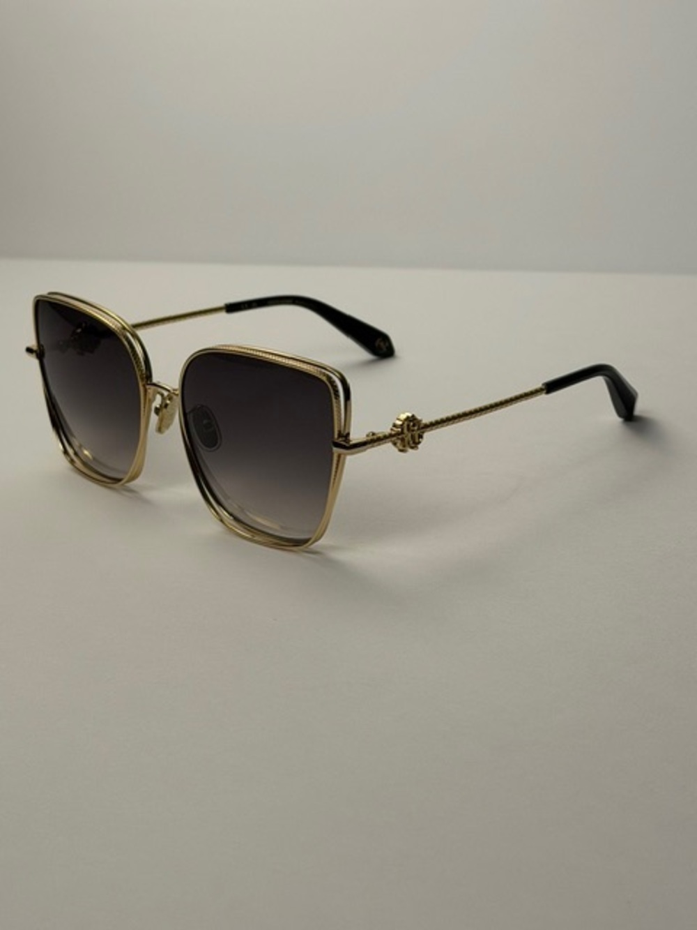 Roberto Cavalli SRC079 COL.0300 Sunglasses Gold Color Brand New Authentic